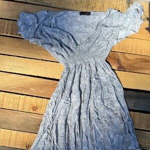 Elegant Blue Maxi Dress